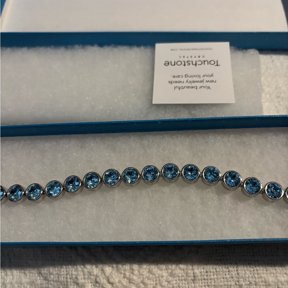 Touchstone Crystal Aquamarine Ice Bracelet